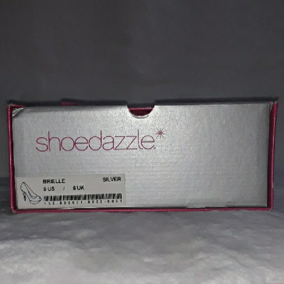 **SOLD** Silver Peep Toe Heels - Picture 11 of 11